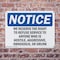 Signmission We Reserve The Right To Refuse Service To, 10 in W x Rectangle, Plastic OS-2PACK-NS-P-710-L-18998 - alternate 7